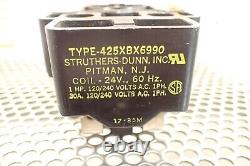 Struthers-Dunn 425XBX6990 Relay 24V 60Hz Coil New Old Stock See All Pictures