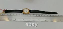 Super rare NOS Cauny Prima Mechanical 17 Rubis Swiss Lady Gold Plated case Watch