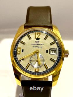 Superb Vintage Pforzheim DUCADO Gents Date Wristwatch 1970's New old stock Mint