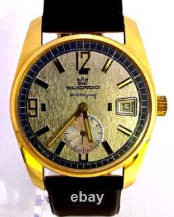 Superb Vintage Pforzheim DUCADO Gents Date Wristwatch 1970's New old stock Mint