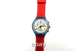 Swatch Chrono Watch JFK SCN103 with Case & Papers 1992 NOS New Battery