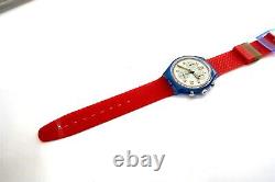 Swatch Chrono Watch JFK SCN103 with Case & Papers 1992 NOS New Battery