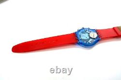 Swatch Chrono Watch JFK SCN103 with Case & Papers 1992 NOS New Battery