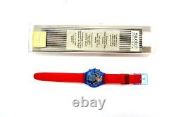 Swatch Chrono Watch JFK SCN103 with Case & Papers 1992 NOS New Battery