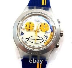 Swatch Irony Diaphane Chrono Watch SHAQ #34 New Old Stock SVCK4007 NEW in Case