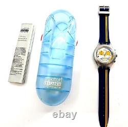 Swatch Irony Diaphane Chrono Watch SHAQ #34 New Old Stock SVCK4007 NEW in Case