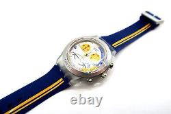 Swatch Irony Diaphane Chrono Watch SHAQ #34 New Old Stock SVCK4007 NEW in Case