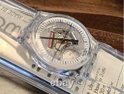 Swatch Jelly Fish 1998 NOS Skeleton With Case 34mm