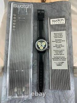 Swatch Originals Brand New Chronograph SCB112 Miobiao NOS! Box/Paper/Tag 1994