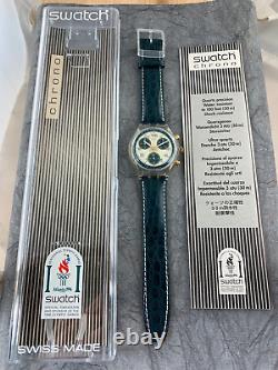 Swatch Originals Chronograph SCK109 Business Class NOS! Box/Paper/Tag 1996 RARE