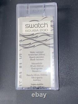 Swatch SCUBA KING OF TIDES SDK129, 90s Glow in the Dark! NEW NOS MINT in BOX