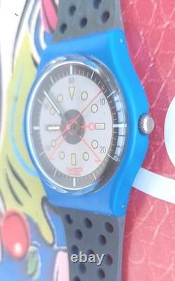 Swatch Watch BACKSLASH NO DATE Variant GS103 1988 Standard Gents new old stock Swatch Watch BACKSLASH NO DATE Variant GS103 1988 Standard Gents new old stock