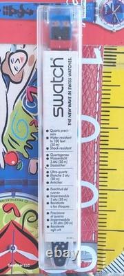 Swatch Watch BACKSLASH NO DATE Variant GS103 1988 Standard Gents new old stock Swatch Watch BACKSLASH NO DATE Variant GS103 1988 Standard Gents new old stock