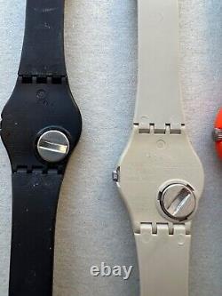 Swatch Watches Assorted NOS 4 pcs Not Working 5 pcs total