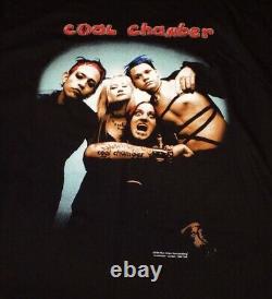 T shirt VINTAGE 1999 COAL CHAMBER NEW OLD STOCK Blue Grape USA Large never worn