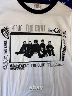 THE CURE XL NOS Band Photo Ringer Tee Tour Shirt Robert Smith Emo VHTF RARE OOP