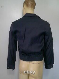 TRUE Vtg 50's NORTEX Men's Rockabilly Navy Short Zip Jacket Ricky NOS NWOT S