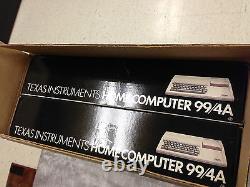 Texas Instruments TI 99/4a Computer System BRAND NEW FRESH CASE- NOS