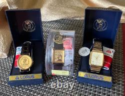 Three Disney Vintage Watches New Old Stock 1980's