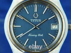 Titus Tuning Fork Electronic F300Hz Watch Vintage Circa 1970s New Old Stock NOS