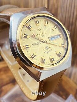 Tressa Lux Crystal Automatic Watch Swiss 1970s Vintage NOS Cal AS 5206 #5685