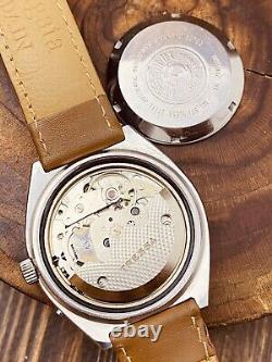 Tressa Lux Crystal Automatic Watch Swiss 1970s Vintage NOS Cal AS 5206 #5685
