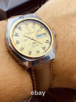 Tressa Lux Crystal Automatic Watch Swiss 1970s Vintage NOS Cal AS 5206 #5685