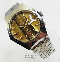 Tressa Lux Crystal Automatic Watch Swiss 1970s Vintage NOS Cal AS 5206 Retro