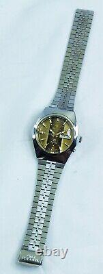 Tressa Lux Crystal Automatic Watch Swiss 1970s Vintage NOS Cal AS 5206 Retro