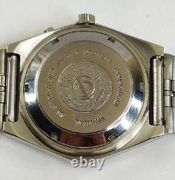 Tressa Lux Crystal Automatic Watch Swiss 1970s Vintage NOS Cal AS 5206 Retro