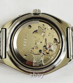 Tressa Lux Crystal Automatic Watch Swiss 1970s Vintage NOS Cal AS 5206 Retro