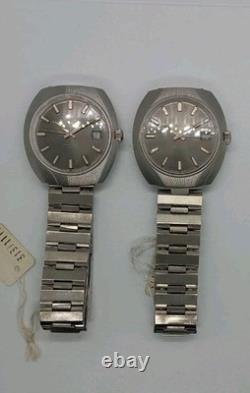 Two Glycine automatic watches, vintage New Old Stock (NOS) models. (Compresor)