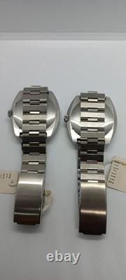 Two Glycine automatic watches, vintage New Old Stock (NOS) models. (Compresor)