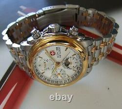 ULTRA RaRe NOS WENGER GST CLASSIC SWISS ARMY AUTOMATIC CHRONOMETER SOLID18K GOLD