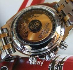 ULTRA RaRe NOS WENGER GST CLASSIC SWISS ARMY AUTOMATIC CHRONOMETER SOLID18K GOLD