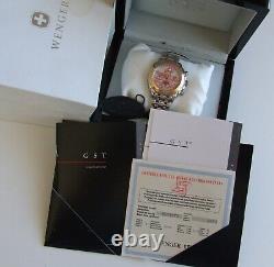 ULTRA RaRe NOS WENGER GST CLASSIC SWISS ARMY AUTOMATIC CHRONOMETER SOLID18K GOLD