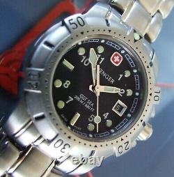 ULTRA Rare NEWithNOS WENGER GST SEA Swiss Army SmallRatchet BezelFULL KitMust C