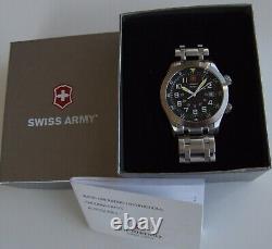 ULTRA Rare NOS Men SWISS ARMY AIRBOSS 1st GEN AIR FORCE MACH 2SapphireBracelet