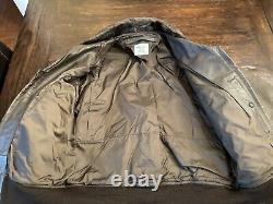 US NAVY G-1 PILOTS BROWN LEATHER FLIGHT JACKET BRAND NEW OLD STOCK Size 38 -1982