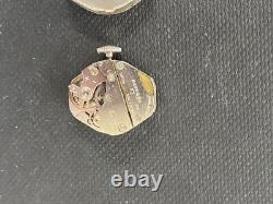 VINTAGE 1940's MAWI WIND-UP RHINESTONE WATCH With CASE AND PAPERWORK NOS RUNS