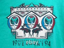 VINTAGE Grateful Dead GDM T-Shirt VERMONT 1994 New Old Stock NEVER WORN (NEW)