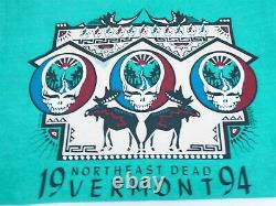 VINTAGE Grateful Dead GDM T-Shirt VERMONT 1994 New Old Stock NEVER WORN (NEW)