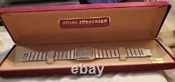 VINTAGE Jules Jurgensen Ref 6379 Men's Dress Watch Date Window, Swiss made. NOS