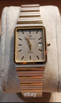 VINTAGE Jules Jurgensen Ref 6379 Men's Dress Watch Date Window, Swiss made. NOS
