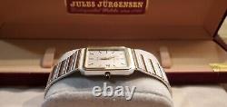 VINTAGE Jules Jurgensen Ref 6379 Men's Dress Watch Date Window, Swiss made. NOS