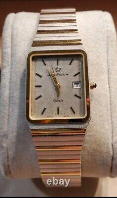 VINTAGE Jules Jurgensen Ref 6379 Men's Dress Watch Date Window, Swiss made. NOS