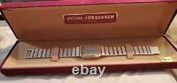 VINTAGE Jules Jurgensen Ref 6379 Men's Dress Watch Date Window, Swiss made. NOS