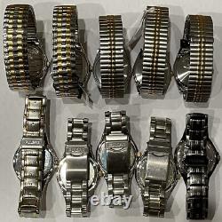VINTAGE MENS PULSAR LOT-STORE DISPLAY/NOS/USED (10 Watches) LOT-03