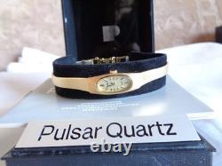 VINTAGE Pulsar Rare QUARTZ New Old Stock LADIES WRISTWATCH V220-5150 Boxed