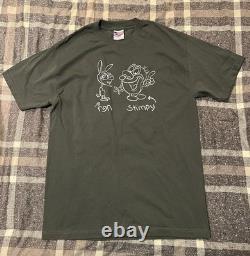 VINTAGE REN AND STIMPY SHIRT MADE IN USA? NEW OLD STOCK MEN'S LARGE 90s